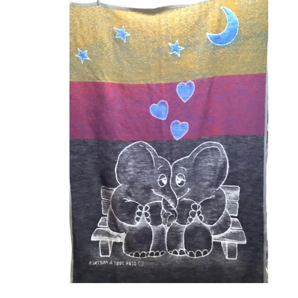 Biederlack Gebr Jost Partner Elephant Hearts Blanket 77